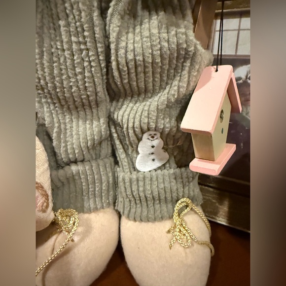 Snowman Plush Toy with Pink Scarf - Picture 6 of 8